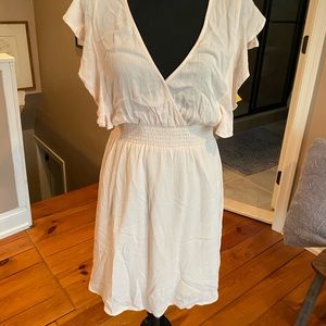 Forever 21 Woven Dress with Elastic Waist Blush